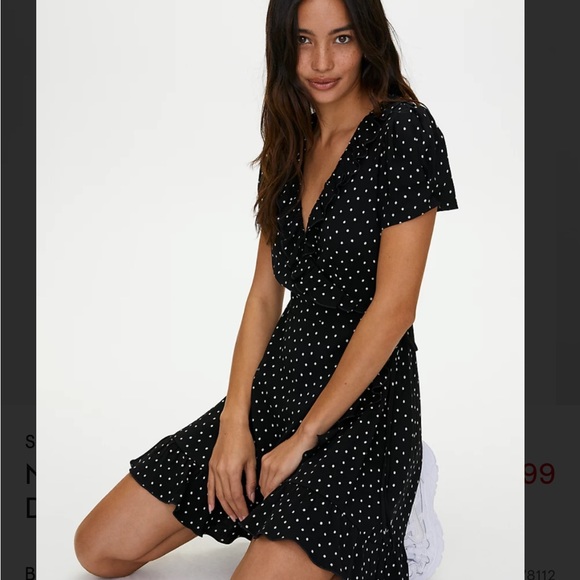 Aritzia Dresses & Skirts - Aritzia • Polka Dot Wrap Dress